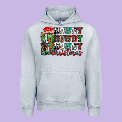 Howdy Howdy Howdy Christmas Urban Hoodie Designed By Nancycooperartshop