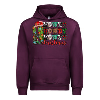 Mauve Wine Howdy howdy howdy Christmas Urban Hoodie - NancyCooperArtShop