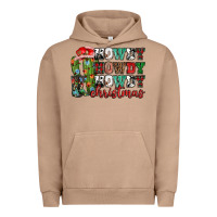 Pigment Burro Howdy howdy howdy Christmas Urban Hoodie - NancyCooperArtShop