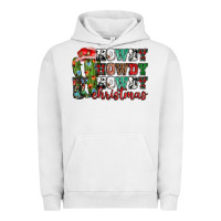 Pigment Lunar Rock Howdy howdy howdy Christmas Urban Hoodie - NancyCooperArtShop