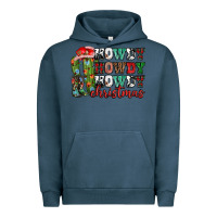 Pigment Midnight Navy Howdy howdy howdy Christmas Urban Hoodie - NancyCooperArtShop