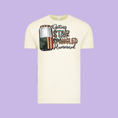 Getting Star Spangled Hammered Vintage Tee Designed By Cowhidedigitalart