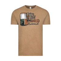 Vintage Coffee getting star spangled hammered Vintage Tee - CowhideDigitalArt