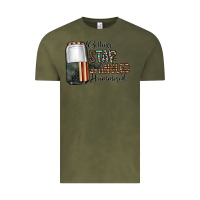 Vintage Olive getting star spangled hammered Vintage Tee - CowhideDigitalArt
