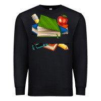 Black custom teacher books Premium Sweatshirt - NancyCooperArtShop
