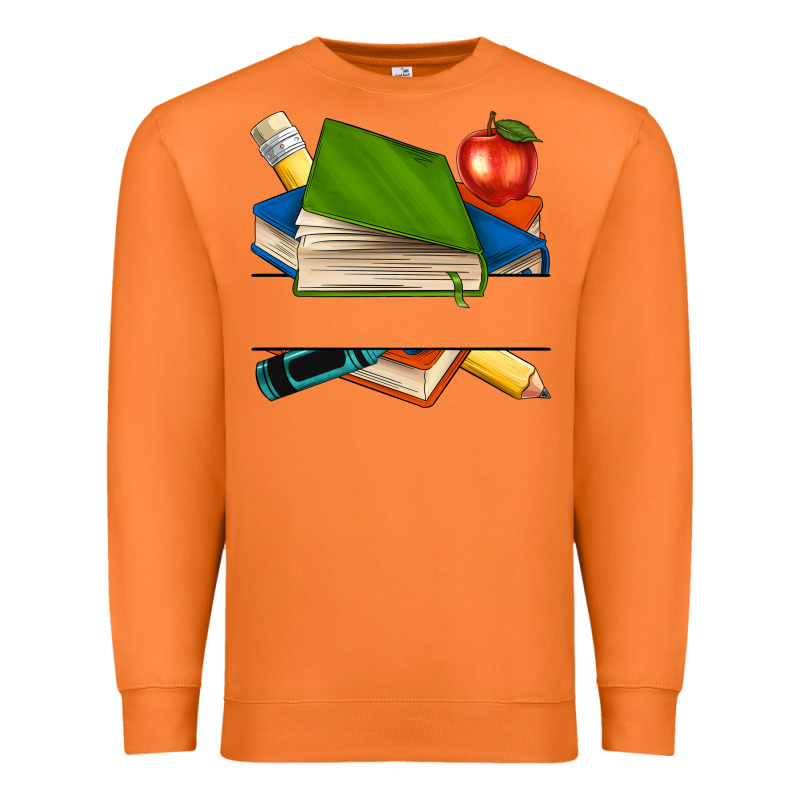 Custom Teacher Books Premium Sweatshirt by NancyCooperArtShop | Teevron