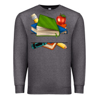 Charcoal Heather custom teacher books Premium Sweatshirt - NancyCooperArtShop