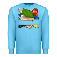 Ocean Blue custom teacher books Premium Sweatshirt - NancyCooperArtShop