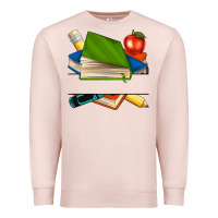 Pale Pink custom teacher books Premium Sweatshirt - NancyCooperArtShop