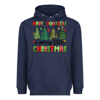 Navy have yourself a merry little christmas Heavyweight Hoodie - MaliasSmallBusiness