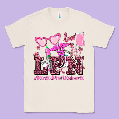 Valentines Day Lpn Licensed Practical Nurse Classic Tee Designed By Adodesignshop