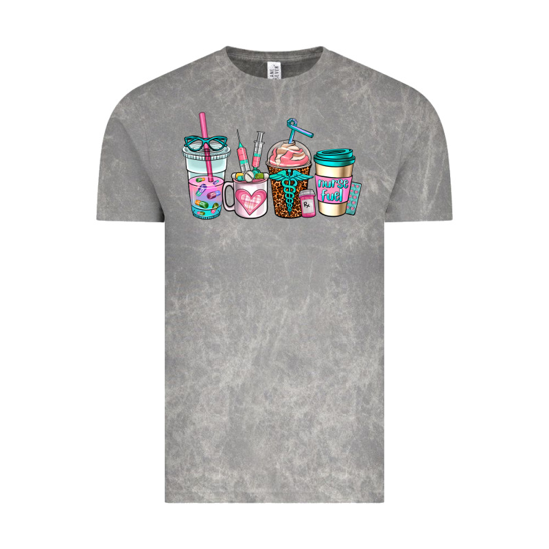 Nurse Fuel Coffee Cups Vintage Tee by AdoDesignShop | Teevron