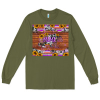 Army Green mama bear sunflowers purple Long Sleeve Tee - Jasminsmagicworld