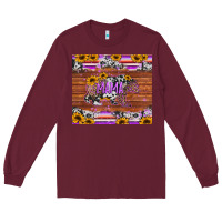 Burgundy mama bear sunflowers purple Long Sleeve Tee - Jasminsmagicworld