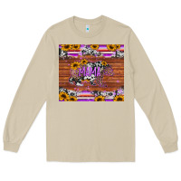 Mushroom mama bear sunflowers purple Long Sleeve Tee - Jasminsmagicworld