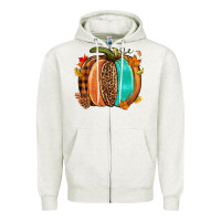 Fall Leopard Pumpkin Zipper Hoodie | Teevron