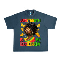 Midnight Navy juneteenth is my independence day Urban Heavy Tee - HRA Design Shop