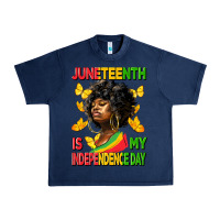 Navy juneteenth is my independence day Urban Heavy Tee - HRA Design Shop