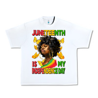 White juneteenth is my independence day Urban Heavy Tee - HRA Design Shop