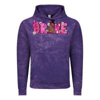 Cloud Purple Breast Cancer Brave with Afro Woman Vintage Hoodie - texasbilliewilder