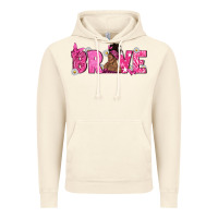 Vintage Artic Breast Cancer Brave with Afro Woman Vintage Hoodie - texasbilliewilder