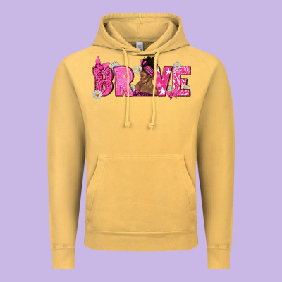 Breast Cancer Brave With Afro Woman Vintage Hoodie Designed By Texasbilliewilder