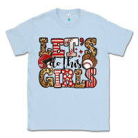 Dusty Blue let's do this girls baseball Classic Tee - Jasminsmagicworld