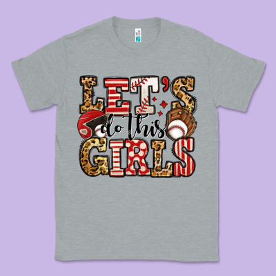 Let's Do This Girls Baseball Classic Tee Designed By Jasminsmagicworld