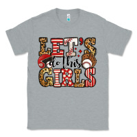 Heather Grey let's do this girls baseball Classic Tee - Jasminsmagicworld