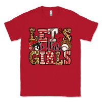 Red let's do this girls baseball Classic Tee - Jasminsmagicworld