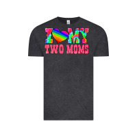 Vintage Black i love my two moms Vintage Tee - HRA Design Shop