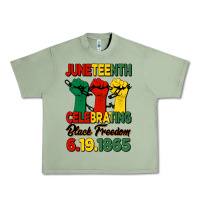 Oil Green juneteenth celebrating black freedom Urban Heavy Tee - HRA Design Shop
