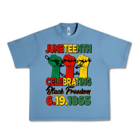 Pebble Blue juneteenth celebrating black freedom Urban Heavy Tee - HRA Design Shop
