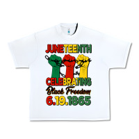 White juneteenth celebrating black freedom Urban Heavy Tee - HRA Design Shop