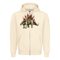 Sandshell Stegosaurus Zipper Hoodie - LillyAllenDesigns
