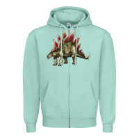 Seafoam Stegosaurus Zipper Hoodie - LillyAllenDesigns