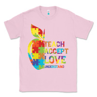 Bubblegum Pink Autism Teach Accept Understand Love Classic Tee - CowhideDigitalArt