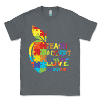 Charcoal Heather Autism Teach Accept Understand Love Classic Tee - CowhideDigitalArt