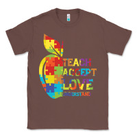 Chestnut Autism Teach Accept Understand Love Classic Tee - CowhideDigitalArt