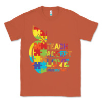 Copper Autism Teach Accept Understand Love Classic Tee - CowhideDigitalArt