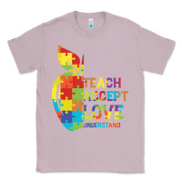 Lilac Autism Teach Accept Understand Love Classic Tee - CowhideDigitalArt