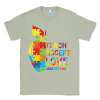 Matcha Autism Teach Accept Understand Love Classic Tee - CowhideDigitalArt