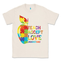 Natural Autism Teach Accept Understand Love Classic Tee - CowhideDigitalArt