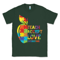 Sports Green Autism Teach Accept Understand Love Classic Tee - CowhideDigitalArt