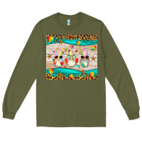 Army Green summer gnomes Long Sleeve Tee - Artiststas