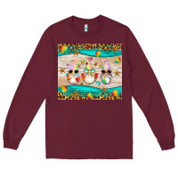 Burgundy summer gnomes Long Sleeve Tee - Artiststas
