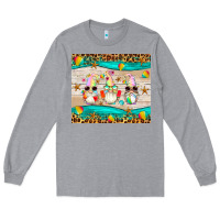 Heather Grey summer gnomes Long Sleeve Tee - Artiststas