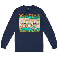 Navy summer gnomes Long Sleeve Tee - Artiststas