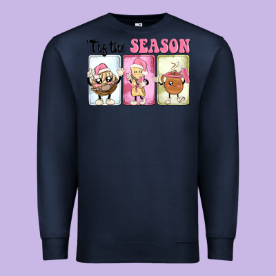 Christmas Tis The Season Premium Sweatshirt Designed By Maliassmallbusiness