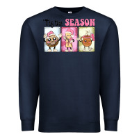 Navy Christmas tis the season Premium Sweatshirt - MaliasSmallBusiness